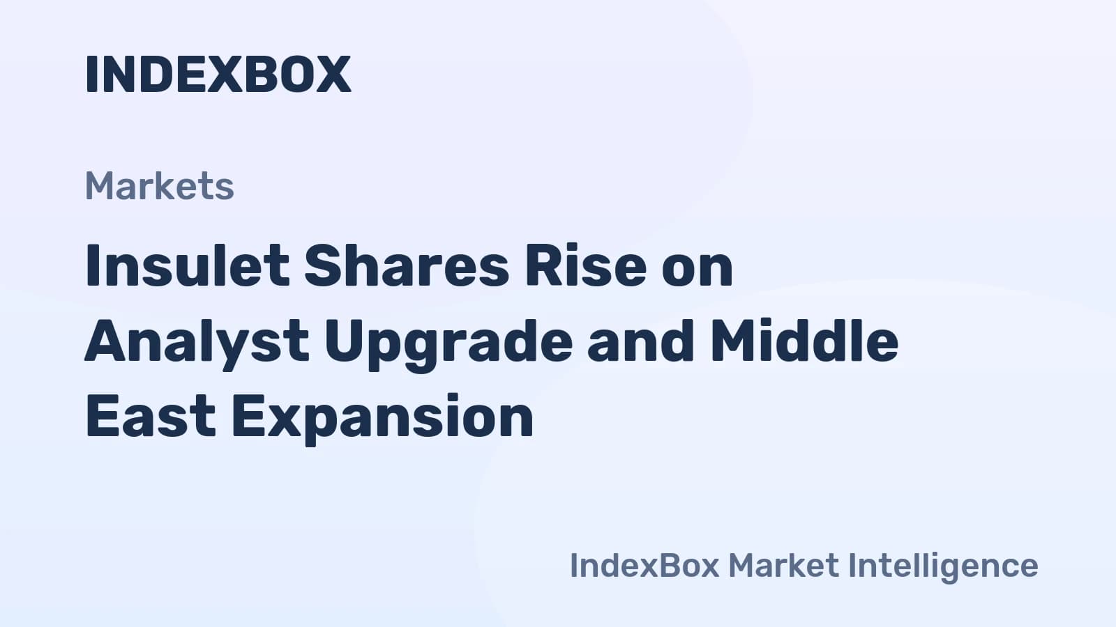 Insulet (PODD) Stock Gains on Benchmark Upgrade and Riyadh HQ Opening | 2026 - News and Statistics