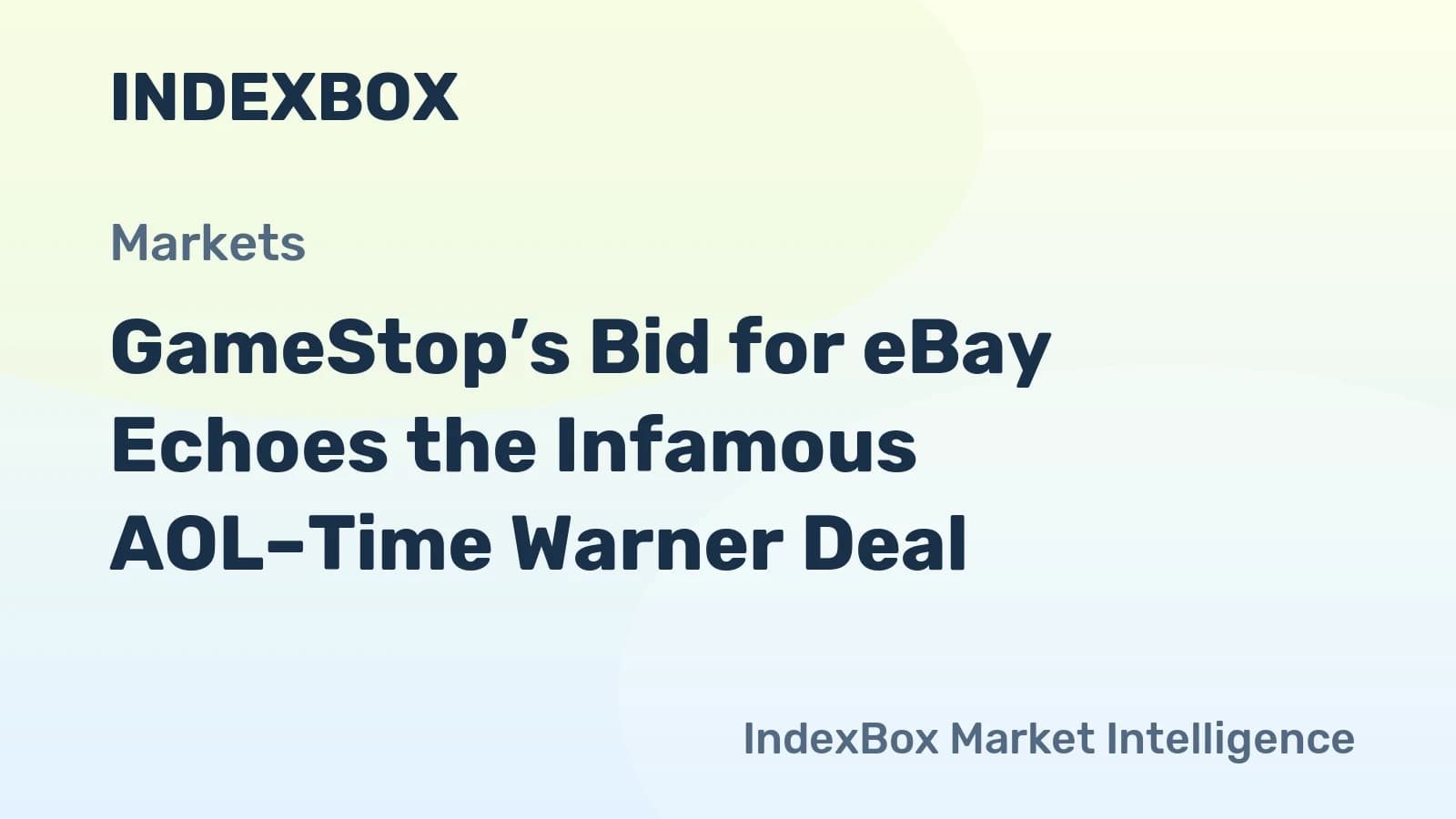 GameStop–eBay Merger: A 2026 Echo of the AOL–Time Warner Disaster? - News and Statistics